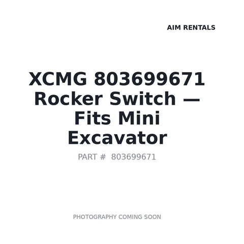 XCMG 803699671 Electrical Rocker Switch JK967-168 for Excavator