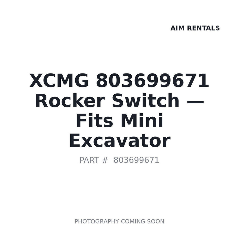 XCMG 803699671 Electrical Rocker Switch JK967-168 for Excavator