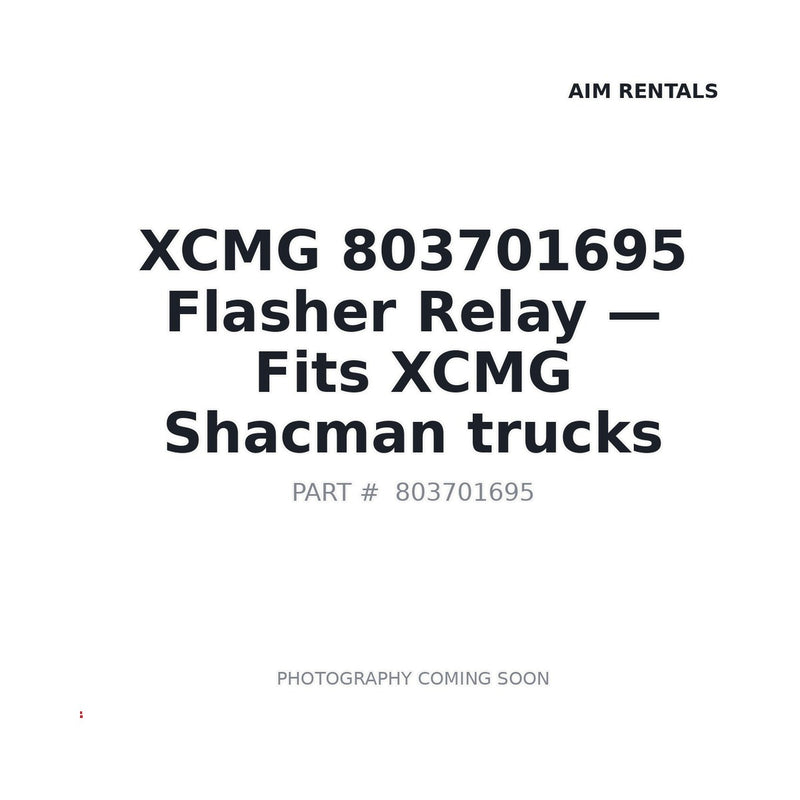 803701695 XCMG Electrical Relays