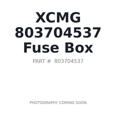 803704537 XCMG Fuse Box