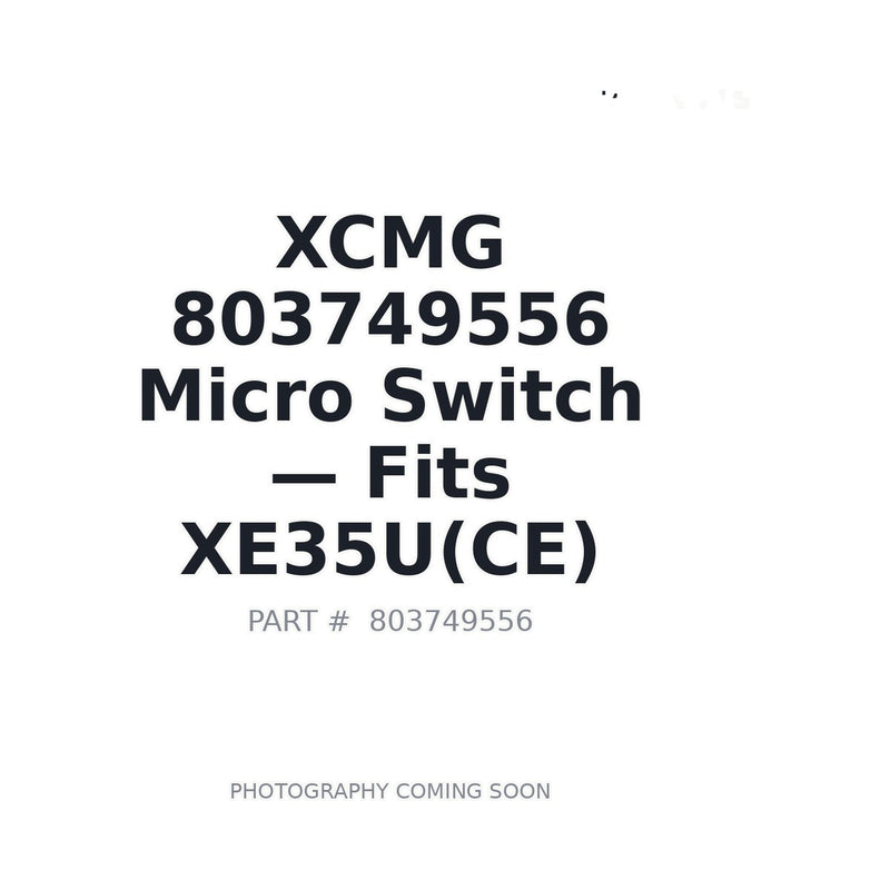 XCMG 803749556 electrical switch for XE35U-CE mini-excavator