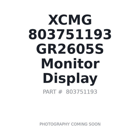 XCMG 803751193 monitor display for GR2605S GR3005 motor grader