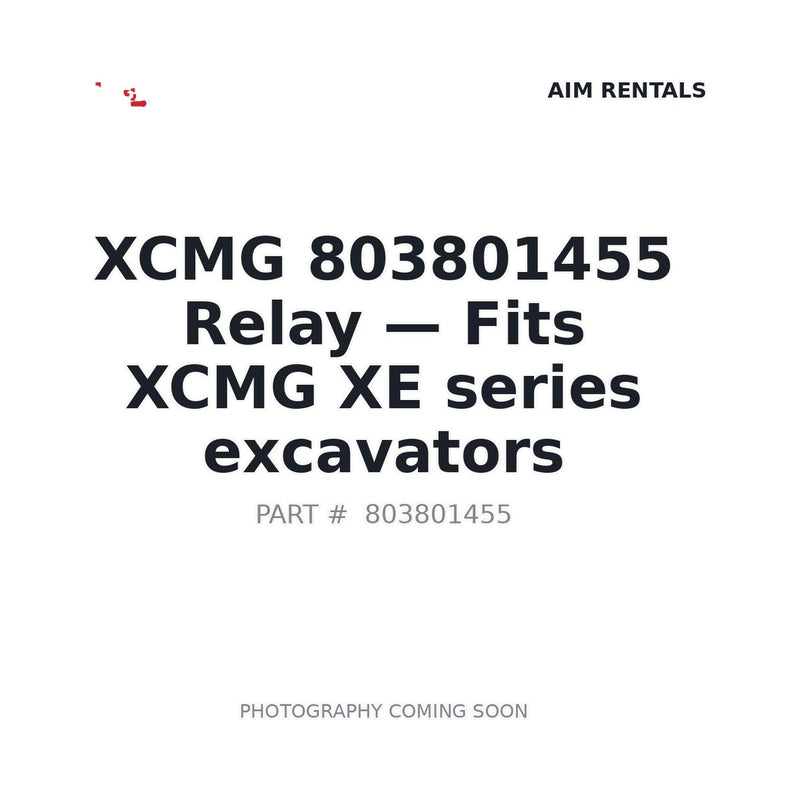803801455 XCMG Relays
