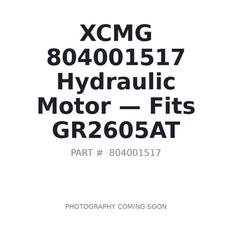 Genuine XCMG 804001517 Hydraulic Motor for GR2605AT Motor Grader