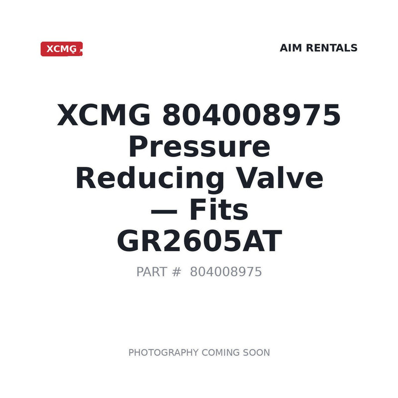 804008975 XCMG Hydraulic Valves
