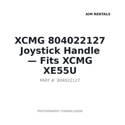 804022127 XCMG Operator Controls
