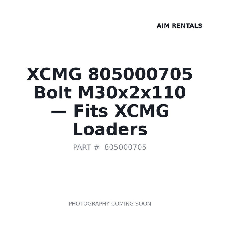 805000705 XCMG Bolts