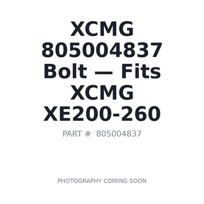 805004837 XCMG Bolts . Fits XE200-260