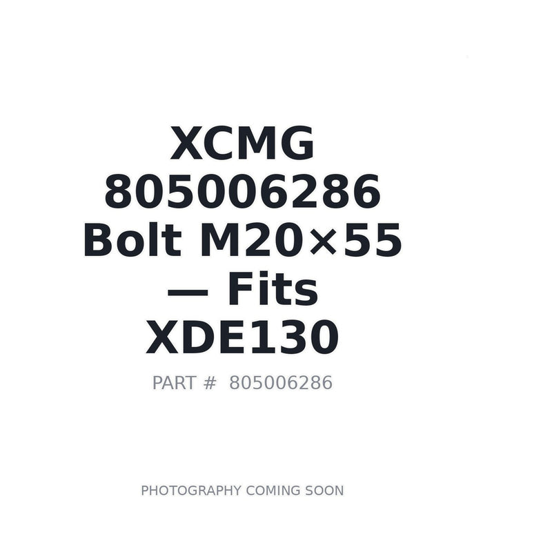 805006286 XCMG Bolts
