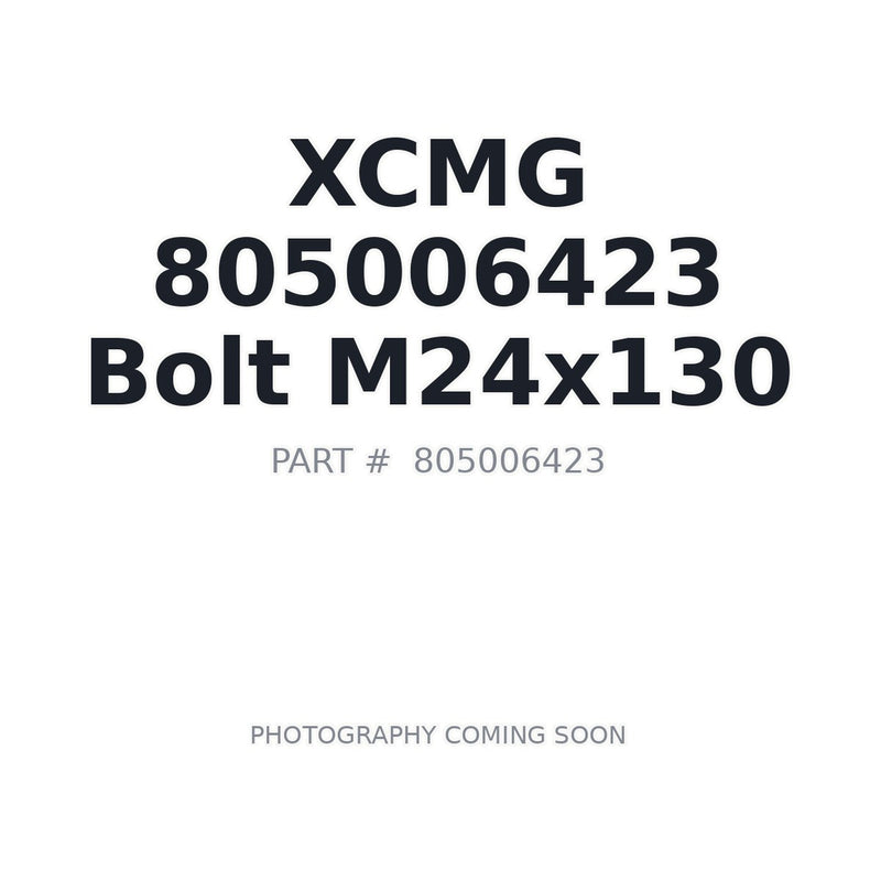 XCMG 805006423 Bolt M24x130 for XDR100 Mining Dump Truck and XE370CA Excavator