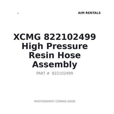 822102499 XCMG Hose