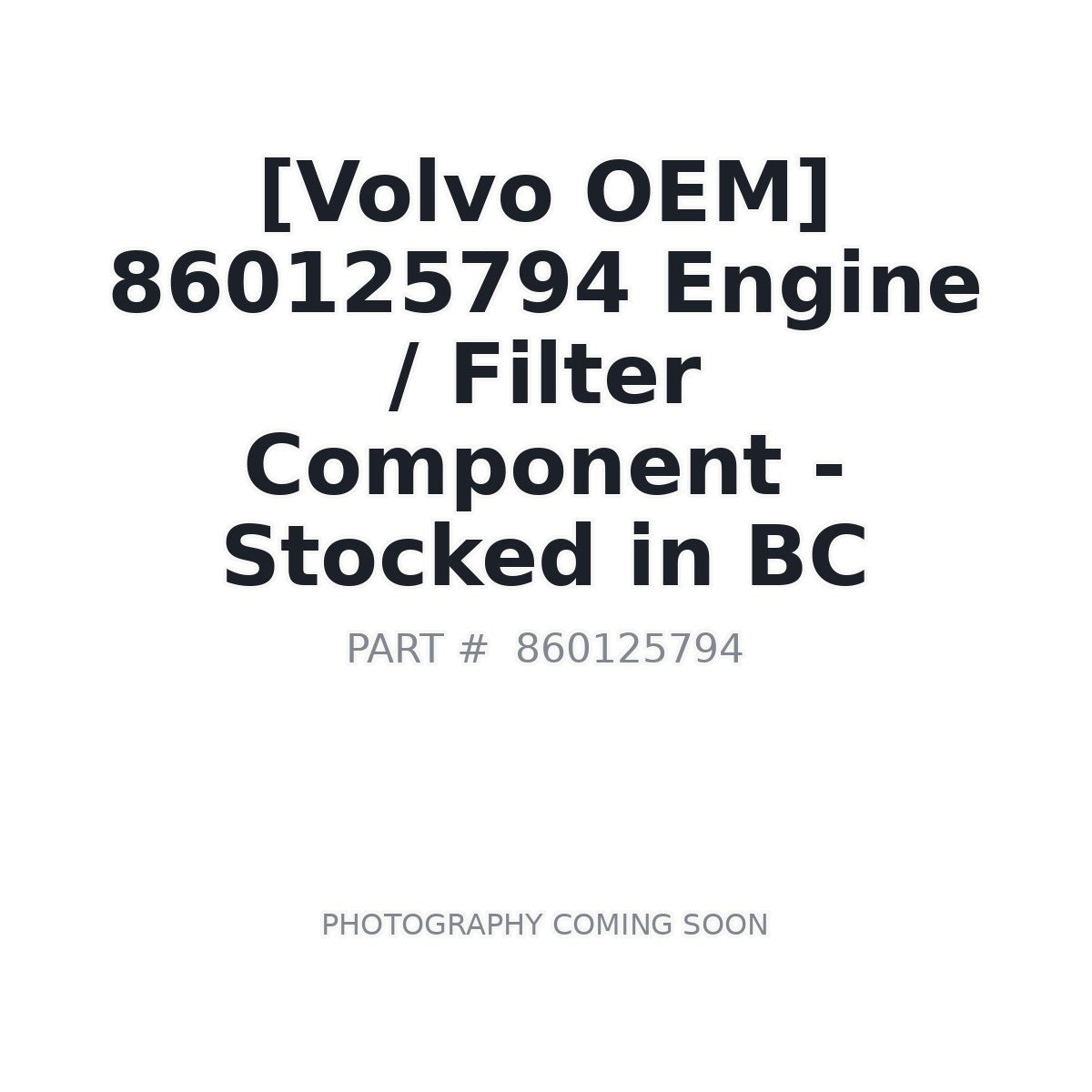 860125794 Volvo Engine
