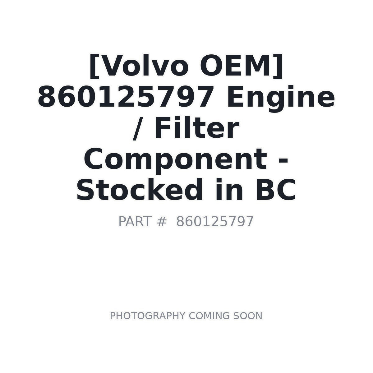860125797 Volvo Engine