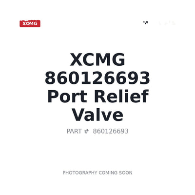 860126693 XCMG Port Relief Valve