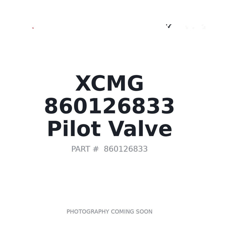 XCMG 860126833 Pilot Valve OEM part for XE370CA excavator
