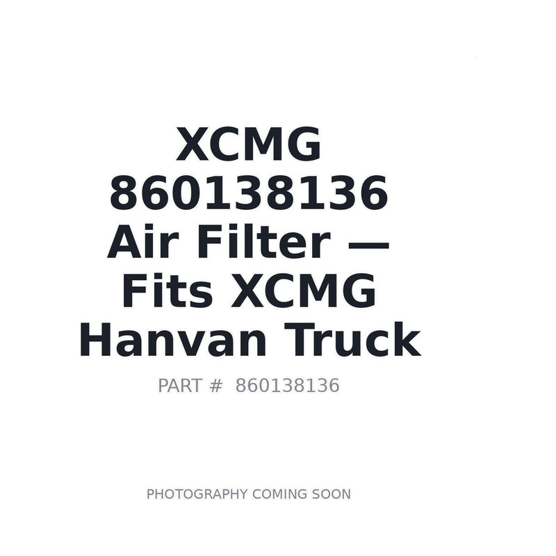 860138136 XCMG Filters