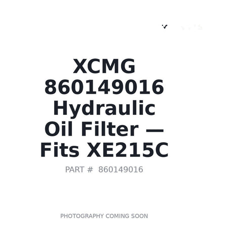 860149016 XCMG Filters