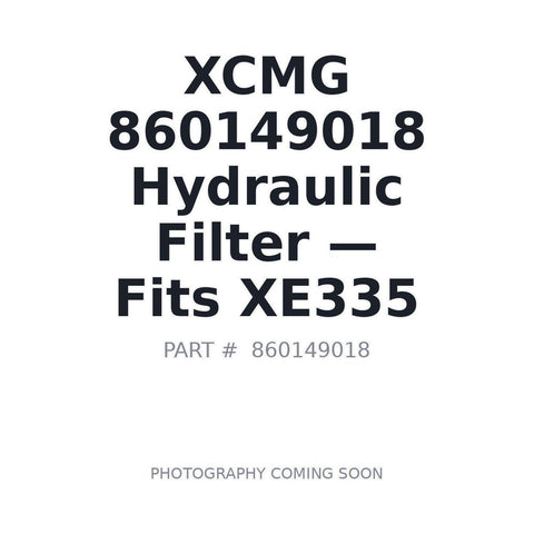 XCMG 860149018 Hydraulic Return Filter XCMG-YHL-03710 for XE335 XE370CA XE700D