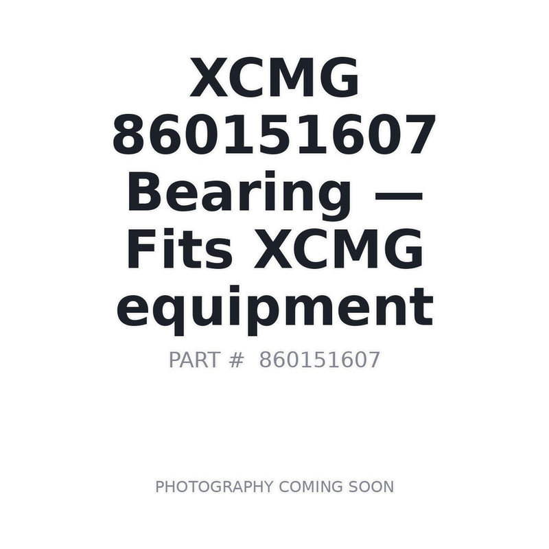 XCMG 860151607 Bearing for XCMG Heavy Equipment