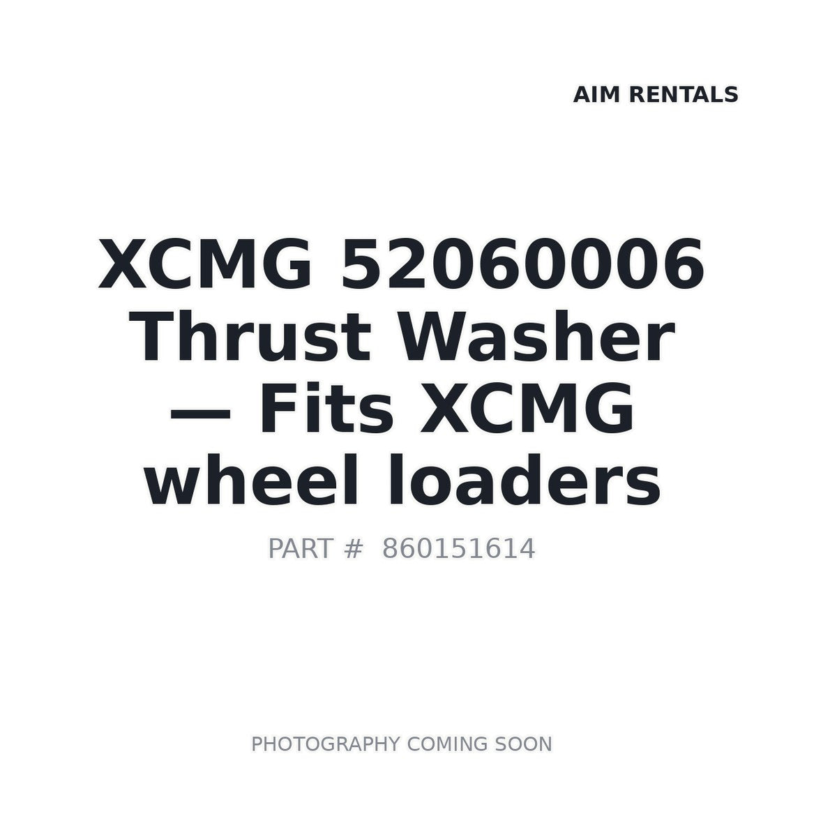 52060006 XCMG Washers