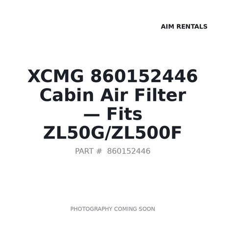860152446 XCMG Filters