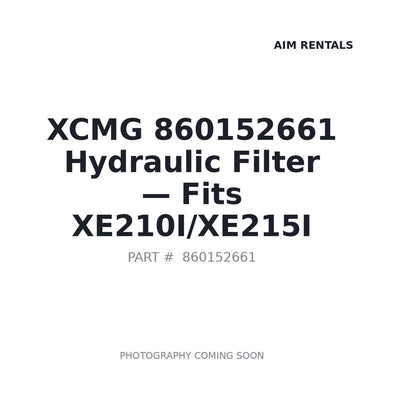 860152661 XCMG Filters
