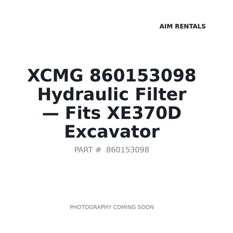XCMG 860153098 Filter Assembly OEM part for XE370D excavator