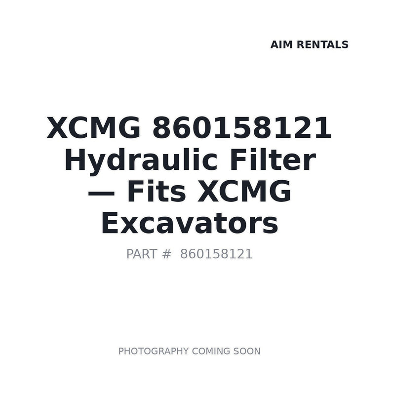 XCMG 860158121 Hydraulic Filter Element for Excavators