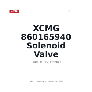 860165940 Solenoid Valve by XCMG | In Stock BC