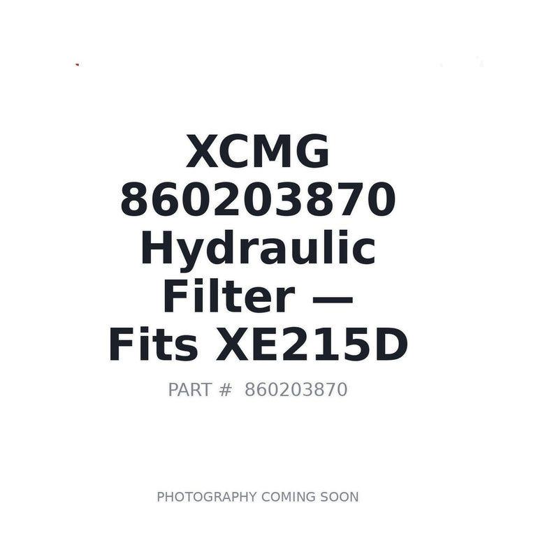 860203870 XCMG Filters