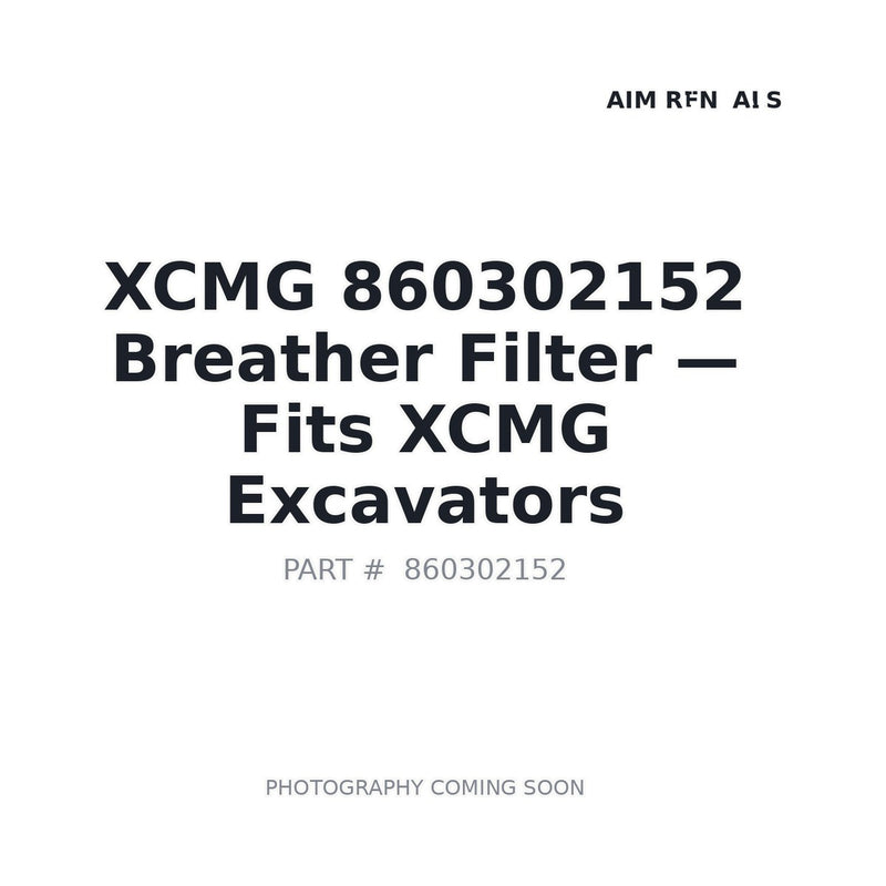 860302152 hydraulic tank breather filter XCMG XE105GA excavator