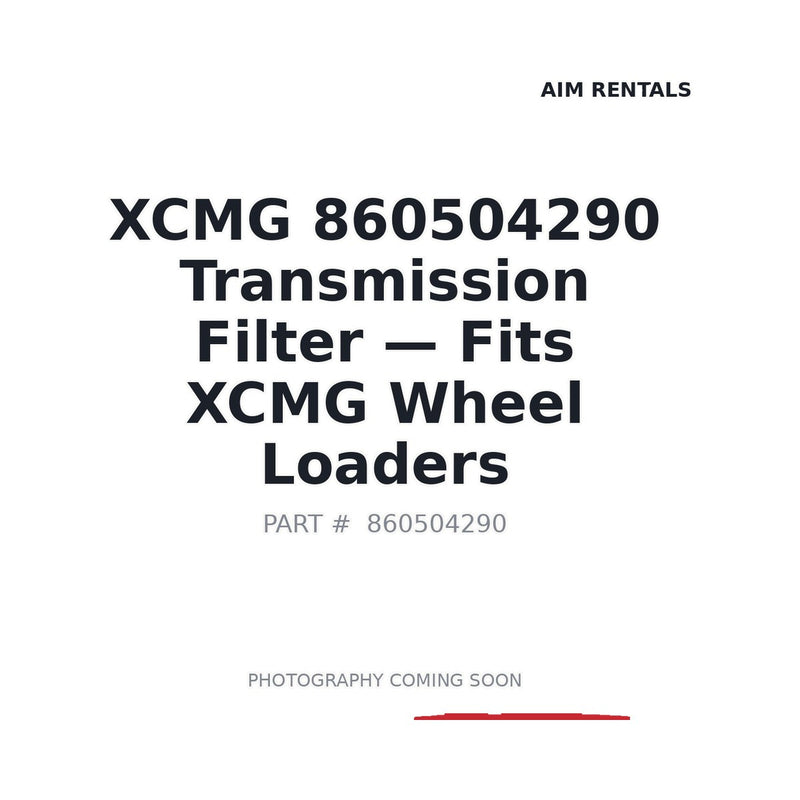 XCMG 860504290 Transmission Oil Filter for LW500KN LW600FN ZL50G Wheel Loader
