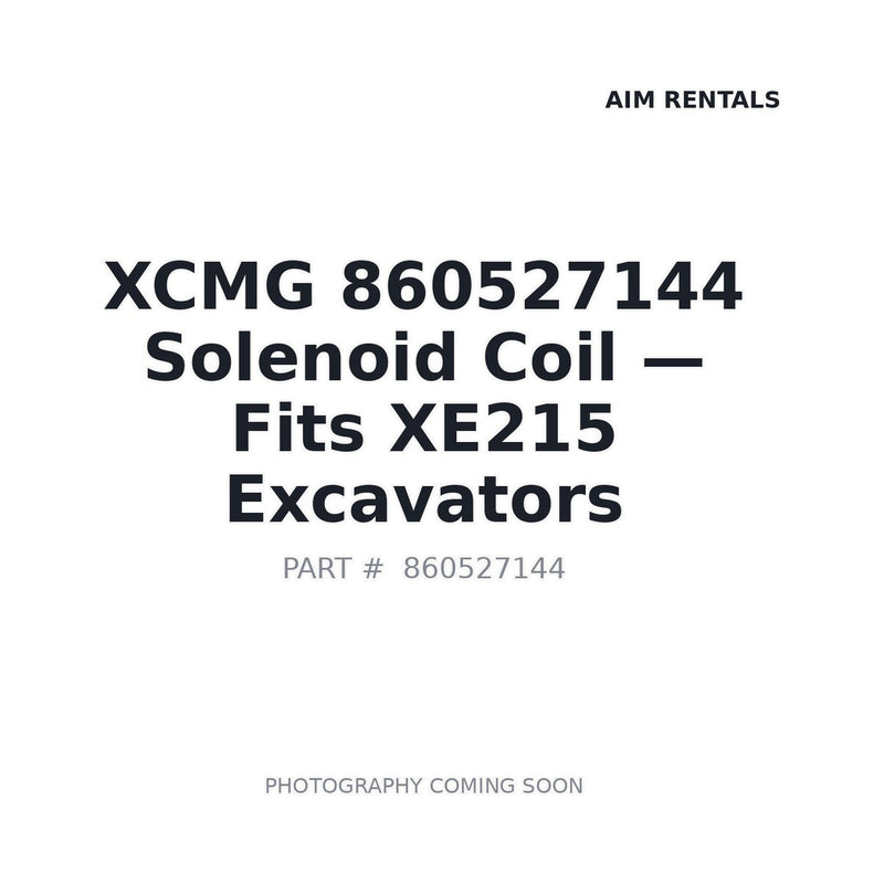 860527144 XCMG Hydraulic Solenoids