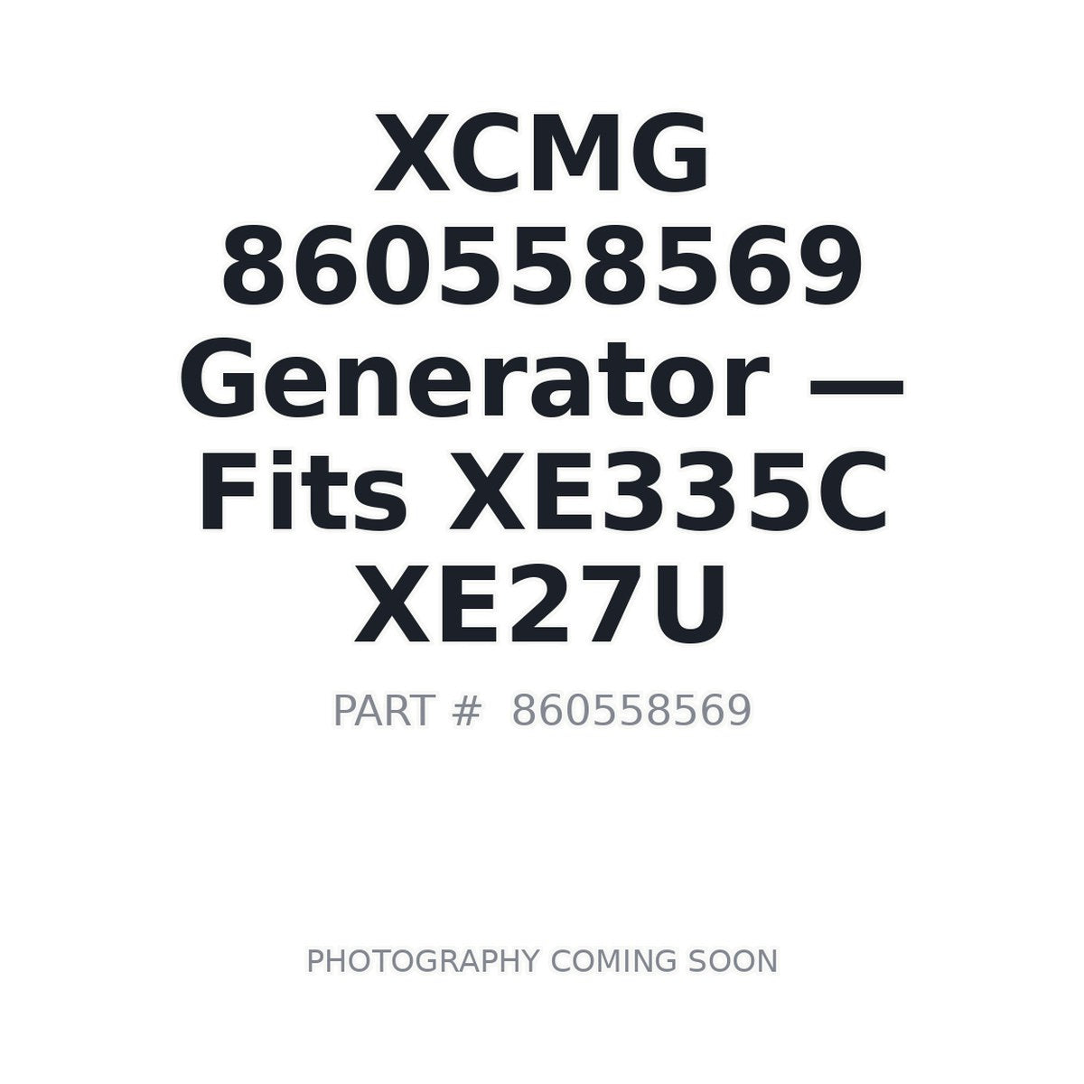 860558569 XCMG Electrical Components