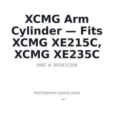 803431258 XCMG Arm Cylinder - Fits XCMG XE215C, XCMG XE235C