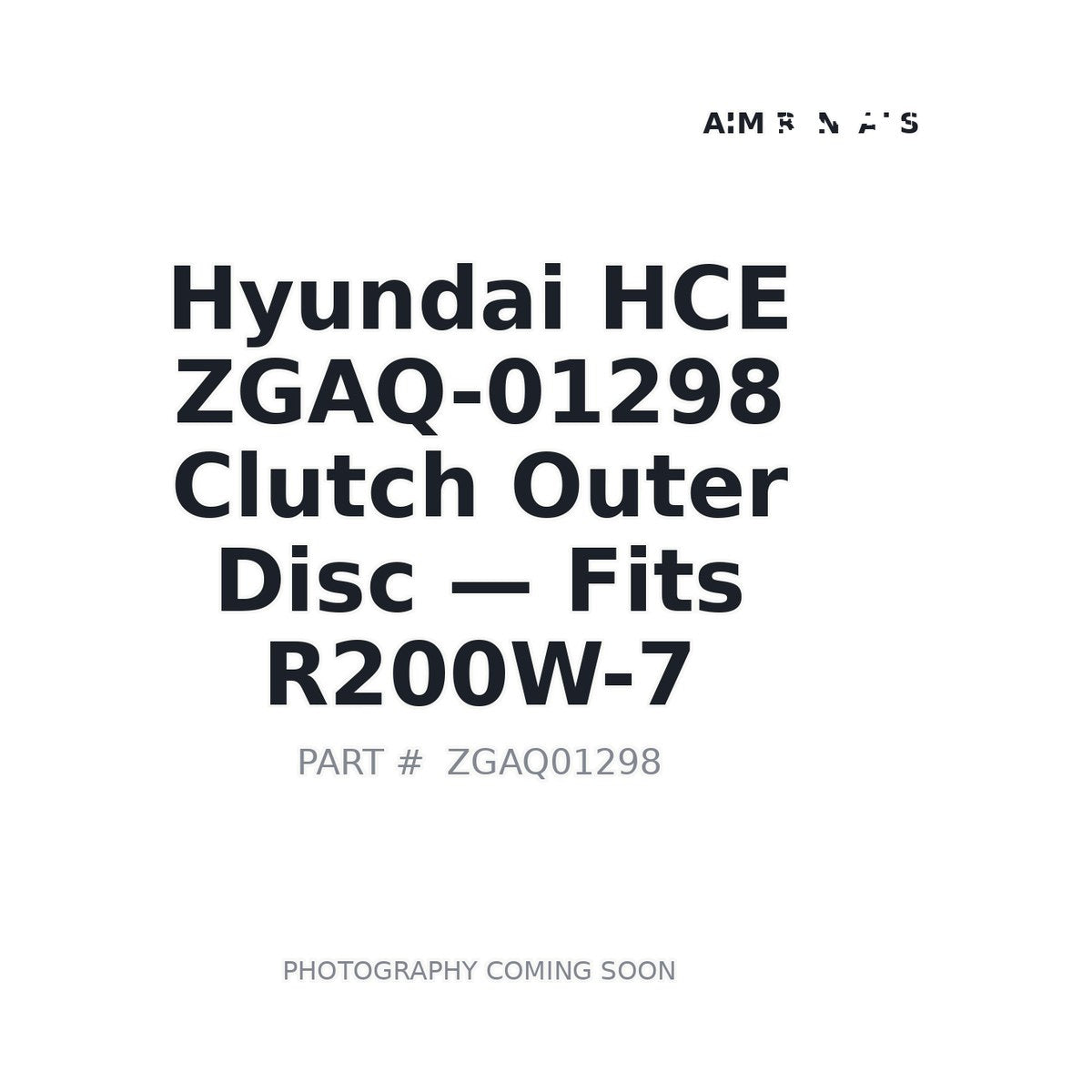 ZGAQ-01298 Hyundai ZGAQ-01298 Transmission Clutch Discs . Fits R200W-7