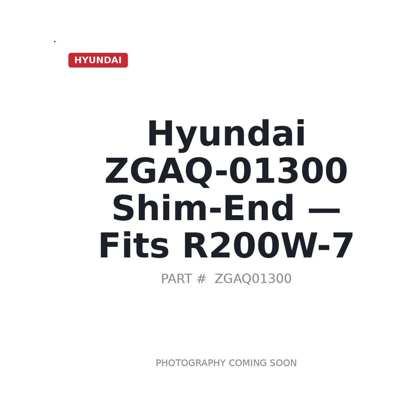 Hyundai ZGAQ-01300 shim for R200W-7 R200W-7A wheel excavator