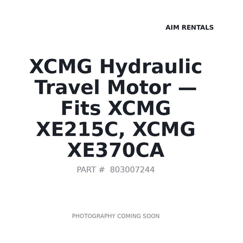 XCMG 803007244 Hydraulic Travel Motor fits XE215C XE370CA