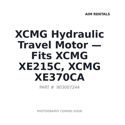 XE370CA XCMG Hydraulic Travel Motor - Fits XCMG XE215C, XCMG XE370CA